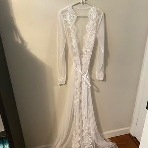 White Lace Robe